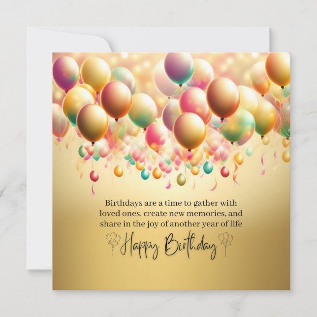 Glowing Birthday Wishes (Front)