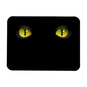 Glowing Black Cat Eyes in the Dark Magnet