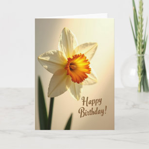 Glowing Blossom Birthday Card
