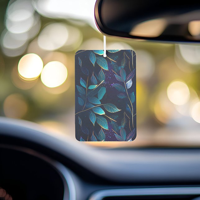 Glowing Blue Leaves Air Freshener (Lovely air freshener for your car!)