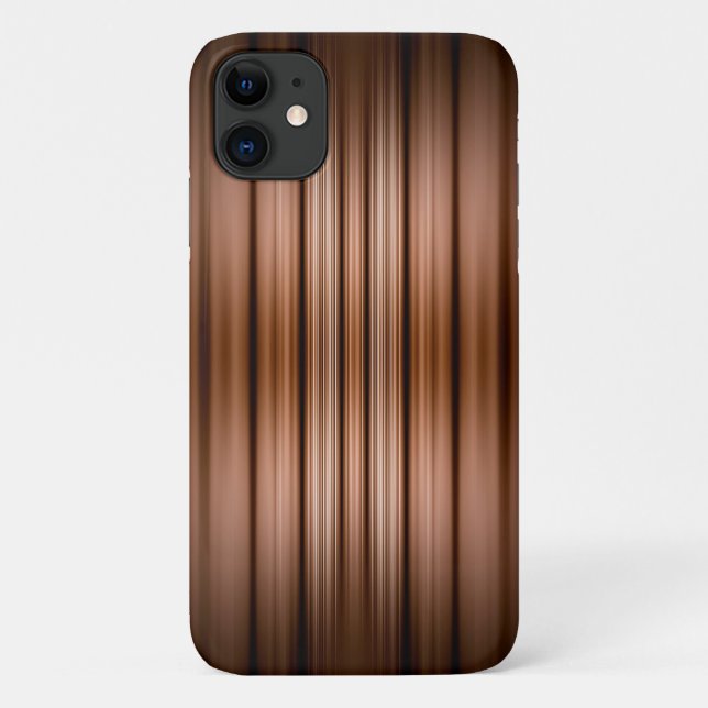 Glowing brown and black stripes Case-Mate iPhone case (Back)