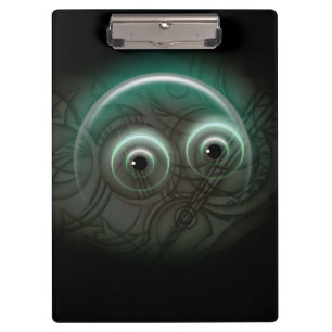 Glowing Bubble Cartoon Clipboard