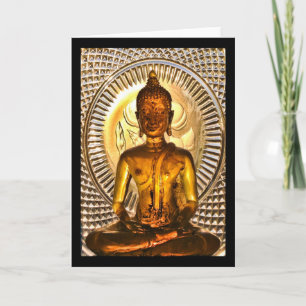 Glowing Buddha Card