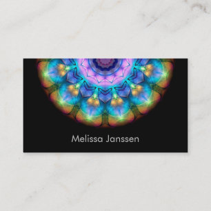 Glowing Burnt Glass -Mandala- Business Card