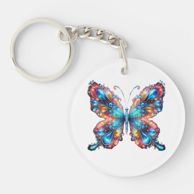 Glowing Butterfly Key Ring (Front)