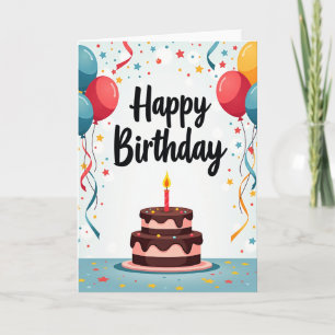 Glowing Candle Birthday Card
