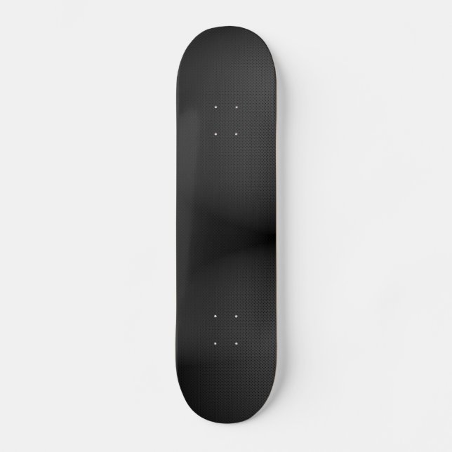 GLOWING CARBON BLACK GRAY DOTS DARK PATTERN SKATEBOARD (Front)