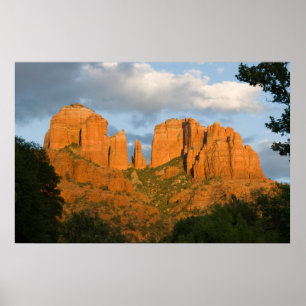 Glowing Cathedral Rock Poster 4502