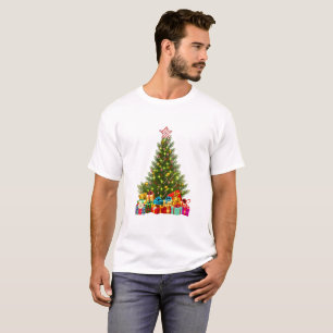 Glowing Christmas Tree Star Light Decoration  T-Shirt