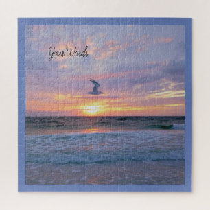 Glowing Clouds Over Sunset Jigsaw Puzzle