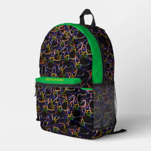 Glowing Cool Rubber Ducks Personalised Printed Backpack