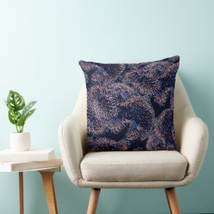 Glowing Coral Pattern Cushion