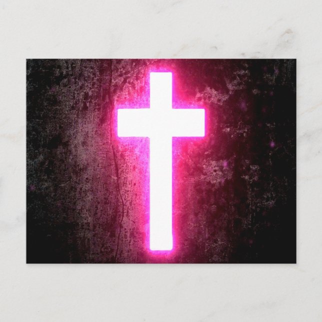 Glowing Cross Postcard (Front)