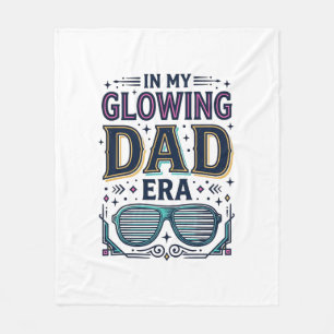 Glowing Dad Era Retro Neon Sunglasses Shirt_1 Fleece Blanket