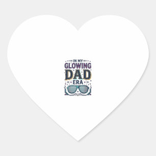 Glowing Dad Era Retro Neon Sunglasses Shirt_1 Heart Sticker