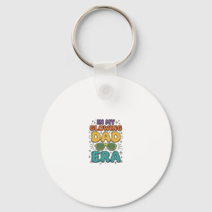 Glowing Dad Era Retro Sunglasses Dad Shirt Design_ Key Ring