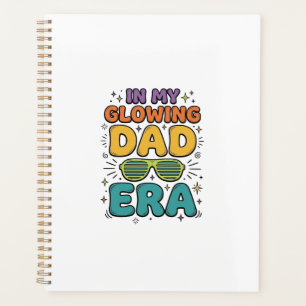 Glowing Dad Era Retro Sunglasses Dad Shirt Design_ Planner