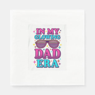 Glowing Dad Era Vintage Engraving Shirt Design_1 Napkin