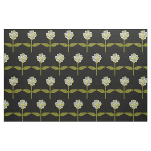 Glowing Daisy Flower Floral Patterned Craft Fabric