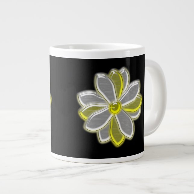 Glowing Daisy Flower Mug (Front Right)