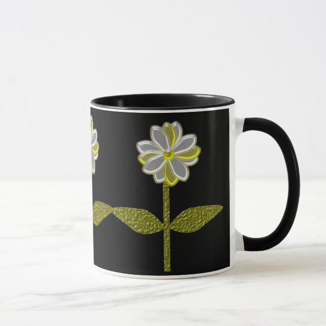 Glowing Daisy Flower Mug (Right)
