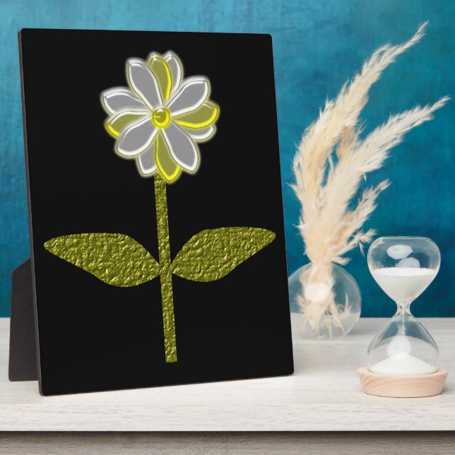 Glowing Daisy Flower Plaque (Side)