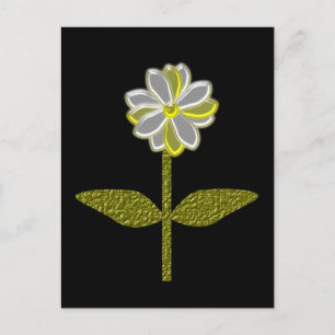 Glowing Daisy Flower Postcard
