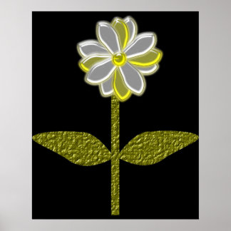 Glowing Daisy Flower Print