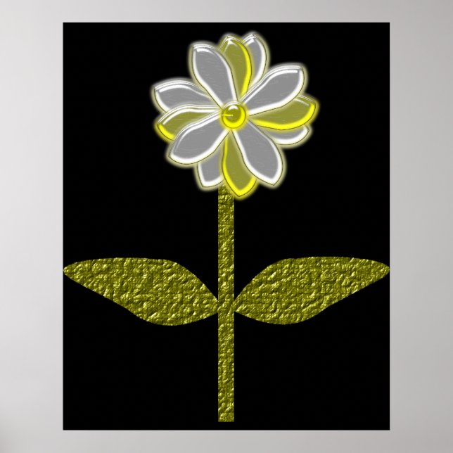 Glowing Daisy Flower Print (Front)