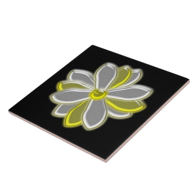 Glowing Daisy Flower Tile (Side)