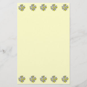 Glowing Daisy Flowers Floral Writting Paper