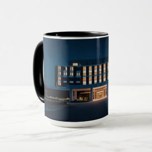 Glowing Dedication: Hospital at Night Mug