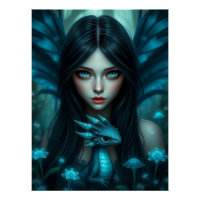 Glowing Dragon Fairy Art