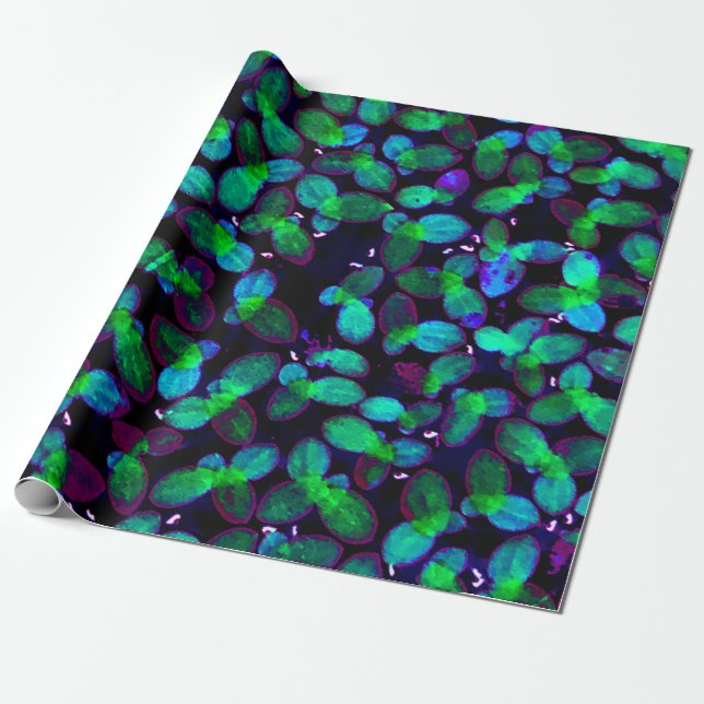 Glowing Duckweed Wrapping Paper (Unrolled)