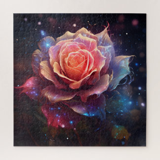 Glowing Ethereal Rose Jigsaw Puzzle