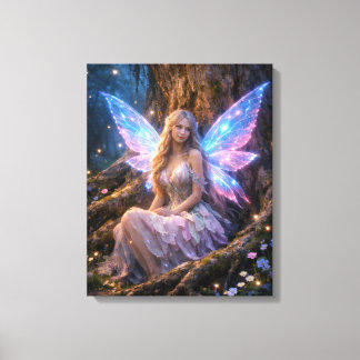 Glowing Fantasy Fairy Canvas Print