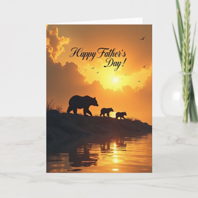 Glowing Fathers Day Card (Front)