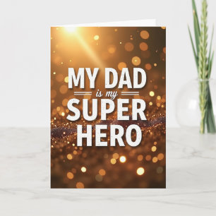 Glowing Fathers Day Wish Card