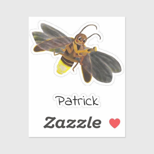 Glowing Firefly Lampyridae Personalised (Sheet)