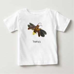 Glowing Firefly Lampyridae Personalised Baby T-Shirt