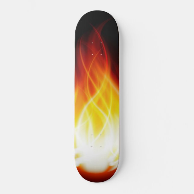 Glowing Flames Skateboard (Front)