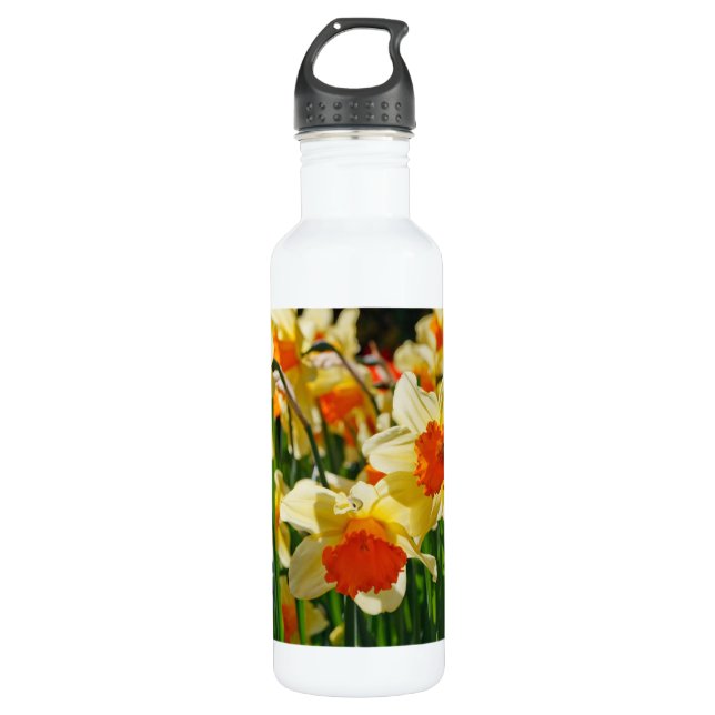 Glowing Flowers 710 Ml Water Bottle (Front)
