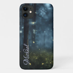 Glowing Forest Fireflies iPhone 11 Case