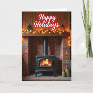 Glowing Garland Christmas Card