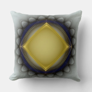 Glowing geometric ornament cushion