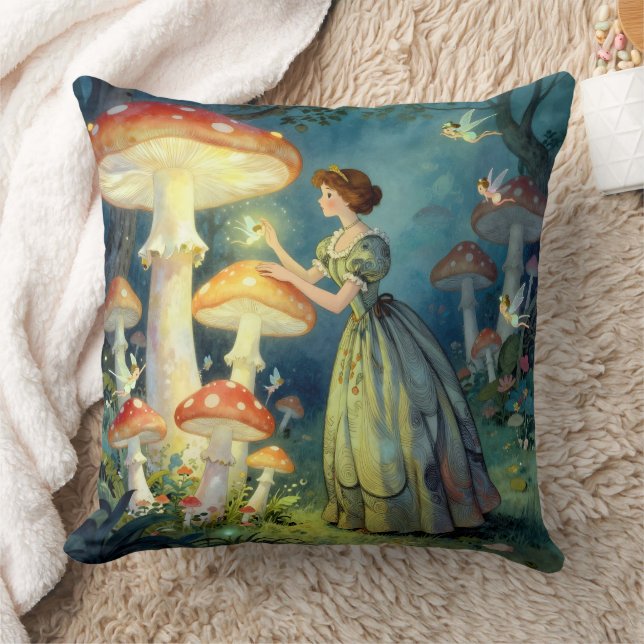 Glowing giant mushroom garden cushion (Blanket)
