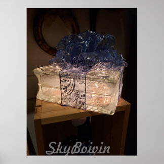 glowing gift poster
