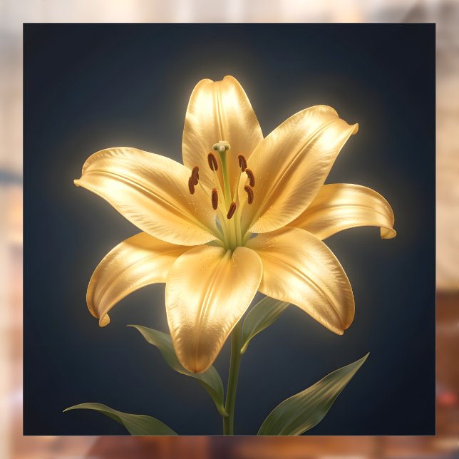 Glowing golden lily flower (Sheet 2)