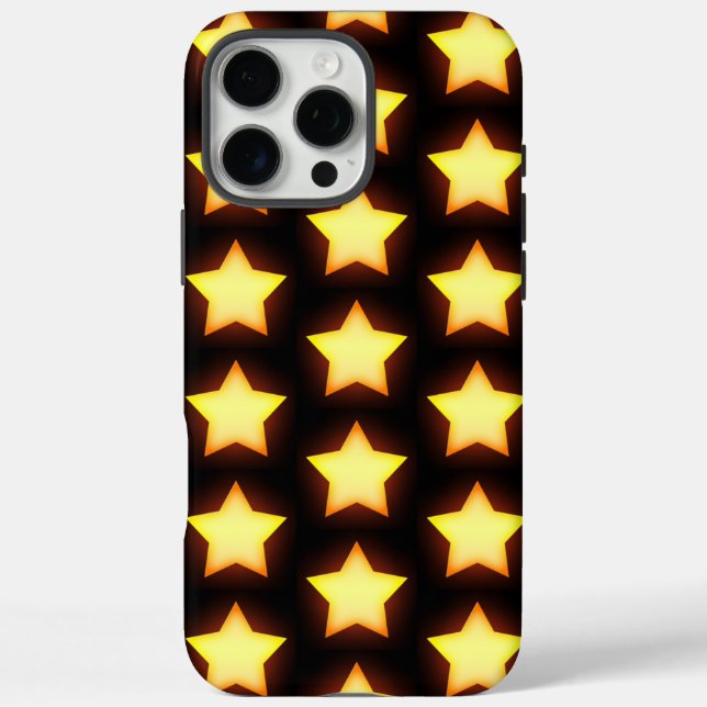 Glowing Golden Star Pattern Case-Mate iPhone Case (Back)