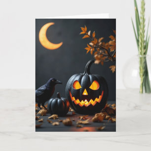 Glowing Gourd Night Card